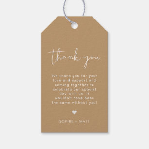 INDIE Boho Beige Modern Favour Tags