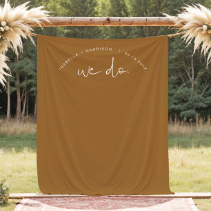 INDIE Boho Earth Tone Wedding Backdrop Tapestry