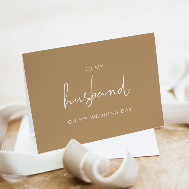 INDIE Boho To My Husband On My Wedding Day Card (Creator Uploaded)