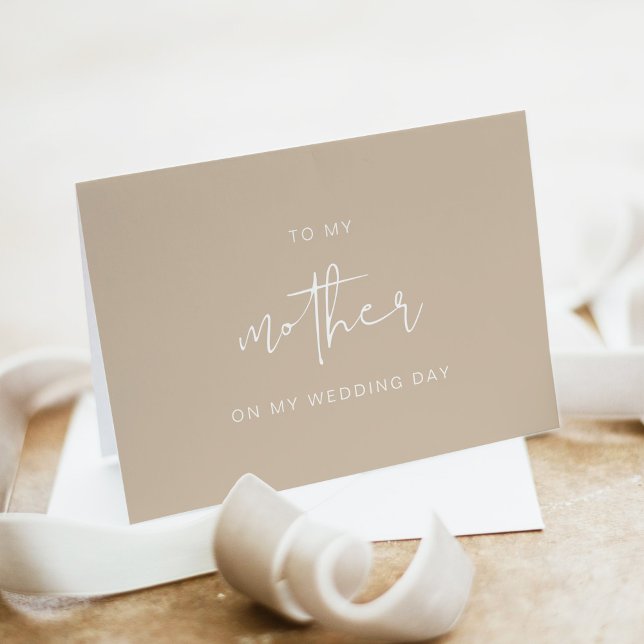 INDIE Boho To My Mother On My Wedding Day Card (Creator Uploaded)