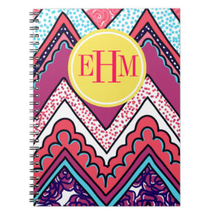 Indie Chevron Spiral Notebook