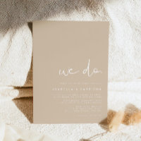 INDIE Modern Bohemian Earth Tone Beige Wedding