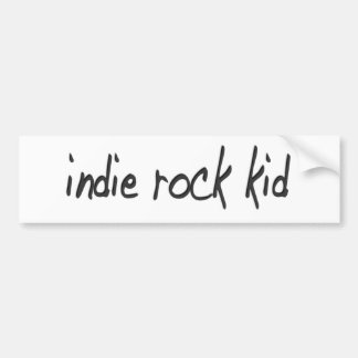 Indie Rock Kid Bumper Sticker