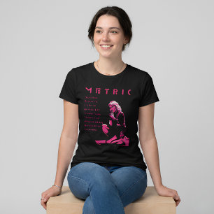 Indie Rock Vibes: Metric Band Emily Haines Lyric T-Shirt