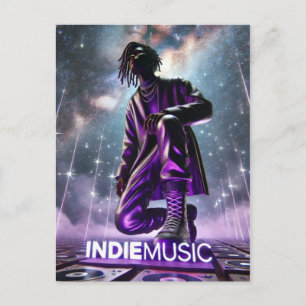 indieMusic Purple-1 Postcard