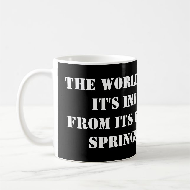 Indifference and cruelty mug (Left)