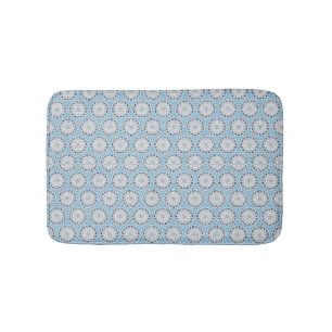 Indigenous Bloom Shower Curtain Bath Mat
