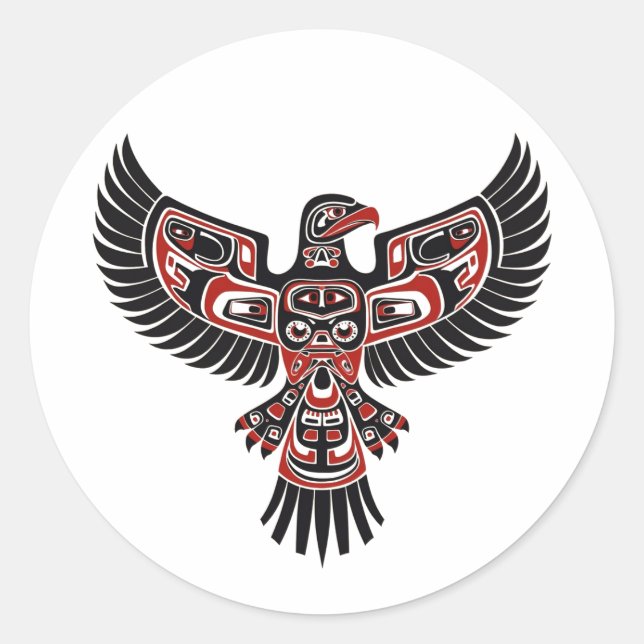 Indigenous Haida People Of The Pacific Northwest  Classic Round Sticker (Front)