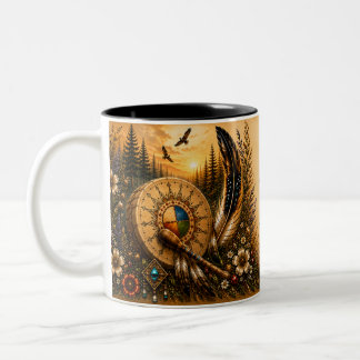 Indigenous Heritage Drum two-tone mug