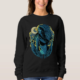 Indigenous Native American Indian Feather Headdres Sweatshirt