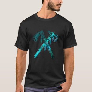 Indigenous Native American Tomahawk Axe Abstract I T-Shirt