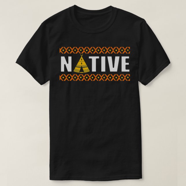 Indigenous Native American Tribe  T-Shirt (Design Front)