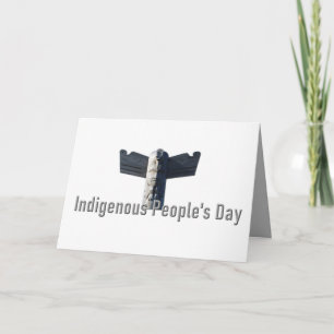 Indigenous People's Day September 23 Grey Totem    Card