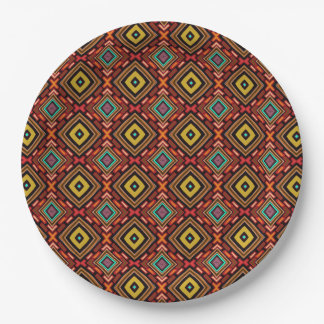 Indigenous Tribal Native Pattern Paper Plate