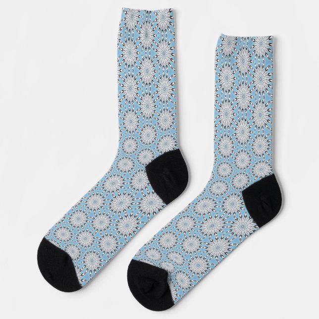 Indigenous Winter Bloom Socks (Left)