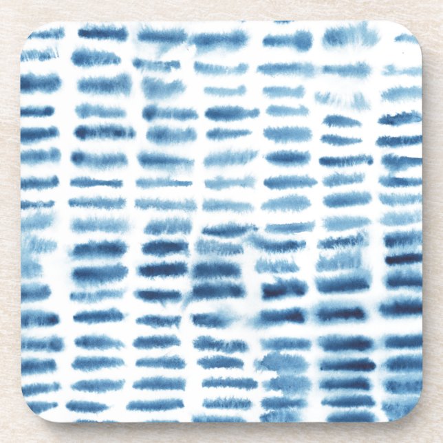 Indigio Watercolor Print Coaster (Front)