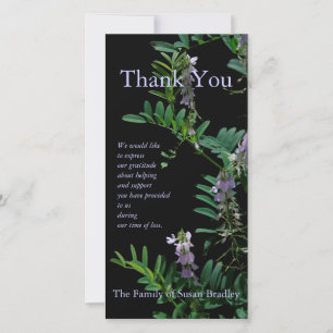 Indigo 3 Floral Sympathy Thank You photo