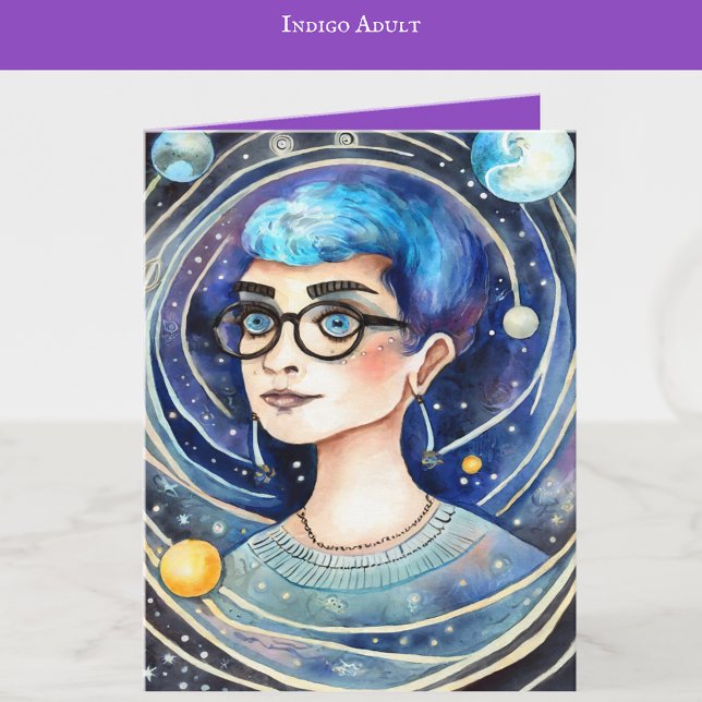 Indigo Adult Art  - Star Child Chrystal Adult Card (Creator Uploaded)