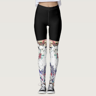 Indigo and Black Leggings