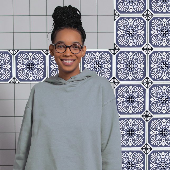 Indigo Azulejo Blue Portuguese Lisbon Decorative C Tile (Creator Uploaded)