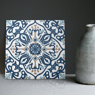 Indigo Azulejo Blue Portuguese Lisbon Decorative C Tile