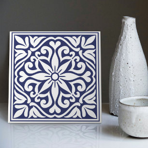 Indigo Azulejo Blue Portuguese Lisbon Decorative C Tile