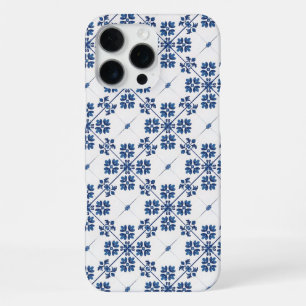 Indigo Azulejo Blue Portuguese Lisbon Decorative iPhone 16 Pro Max Case