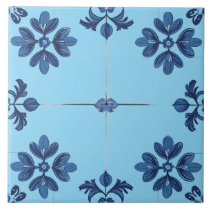 Indigo Azulejo Blue Portuguese Lisbon Decorative Tile