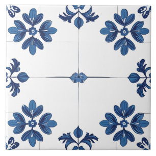 Indigo Azulejo Blue Portuguese Lisbon Decorative Tile