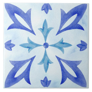 Indigo Azulejo Blue Portuguese Lisbon Decorative Tile