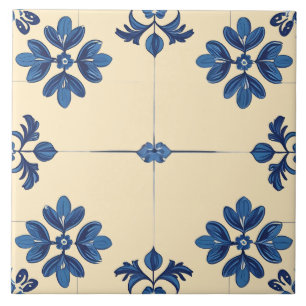 Indigo Azulejo Blue Portuguese Lisbon Decorative Tile