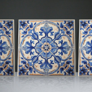 Indigo Azulejo Blue Portuguese Lisbon Decorative Tile