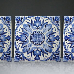 Indigo Azulejo Blue Portuguese Lisbon Decorative Tile