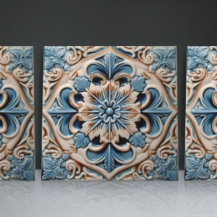 Indigo Azulejo Blue Portuguese Lisbon Decorative Tile