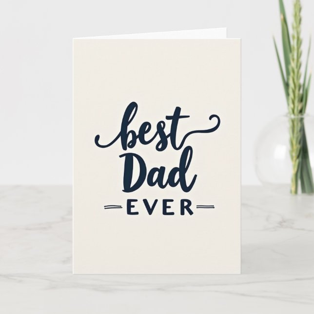 Indigo Best Dad Ever Card (Front)