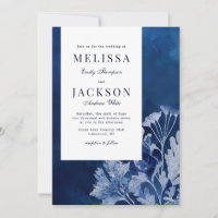 Indigo Blue Botanical Wedding
