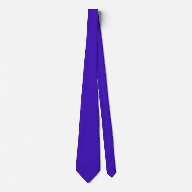 Indigo Blue Colour Tie (Front)