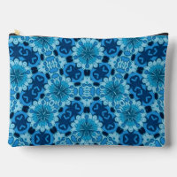 Indigo Blue Floral Chinese Tile Pattern