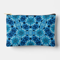 Indigo Blue Floral Chinese Tile Pattern