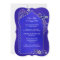 Indigo Blue Silver Henna After Wedding Invitation