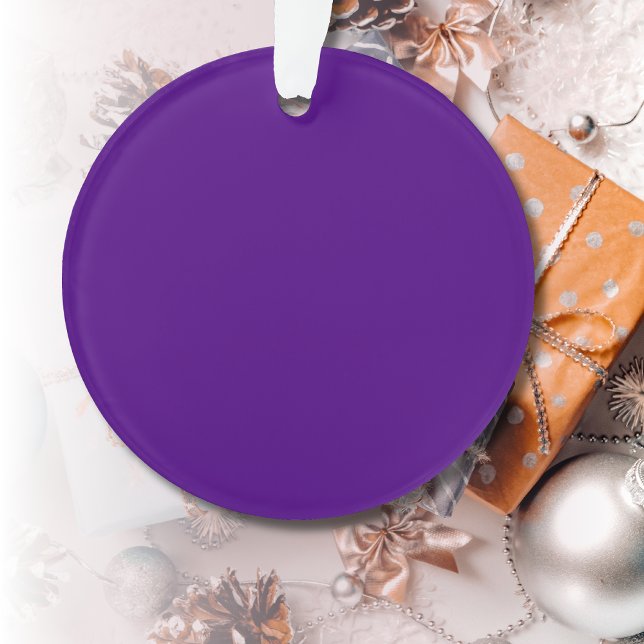 Indigo Blue Solid Colour | Classic | Elegant Ornament (Creator Uploaded)