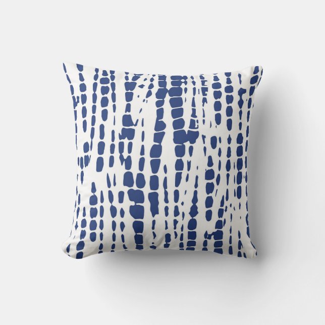 Indigo Blue Tie Dye 7J Cushion (Front)