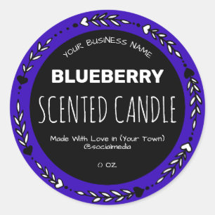 Indigo Blueberry Scented Product Labels