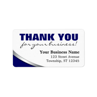 Indigo Bold "Thank you for your Business" Labels