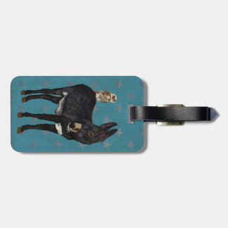 INDIGO DONKEY & OWL Luggage Tag