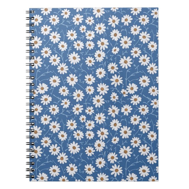 Indigo Dream Daisies Notebook (Front)