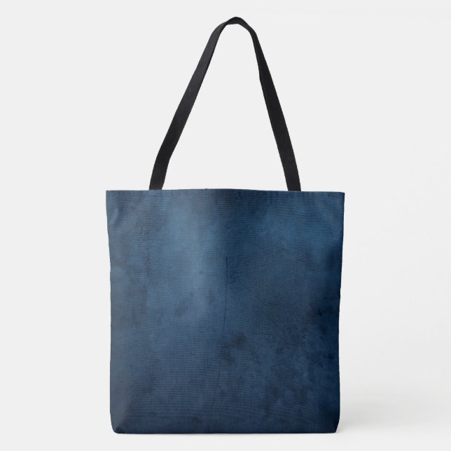 Indigo Dye Solid Plain Colour  Tote Bag (Front)
