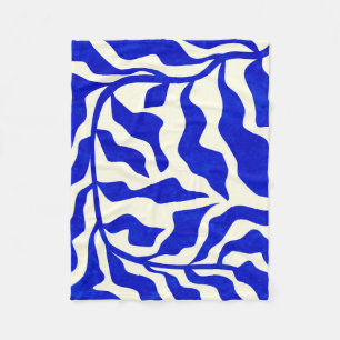Indigo Elegance Fleece Blanket
