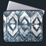 Indigo Extraction - Geometric Laptop Sleeve<br><div class="desc">Indigo Extraction III by June Erica Vess. Indigo coloured design featuring abstract shapes and lines.</div>