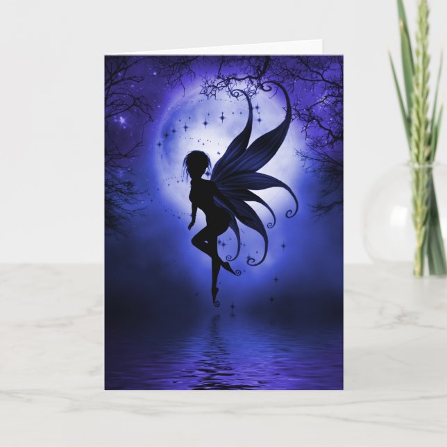 Indigo Fairy Greeting Card (Front)
